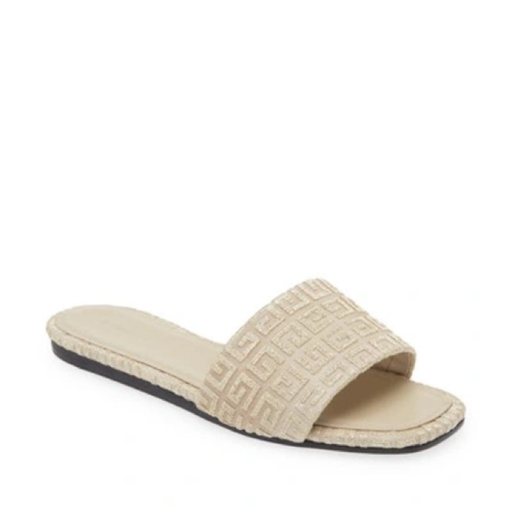 Women's Beige Slide Sandals